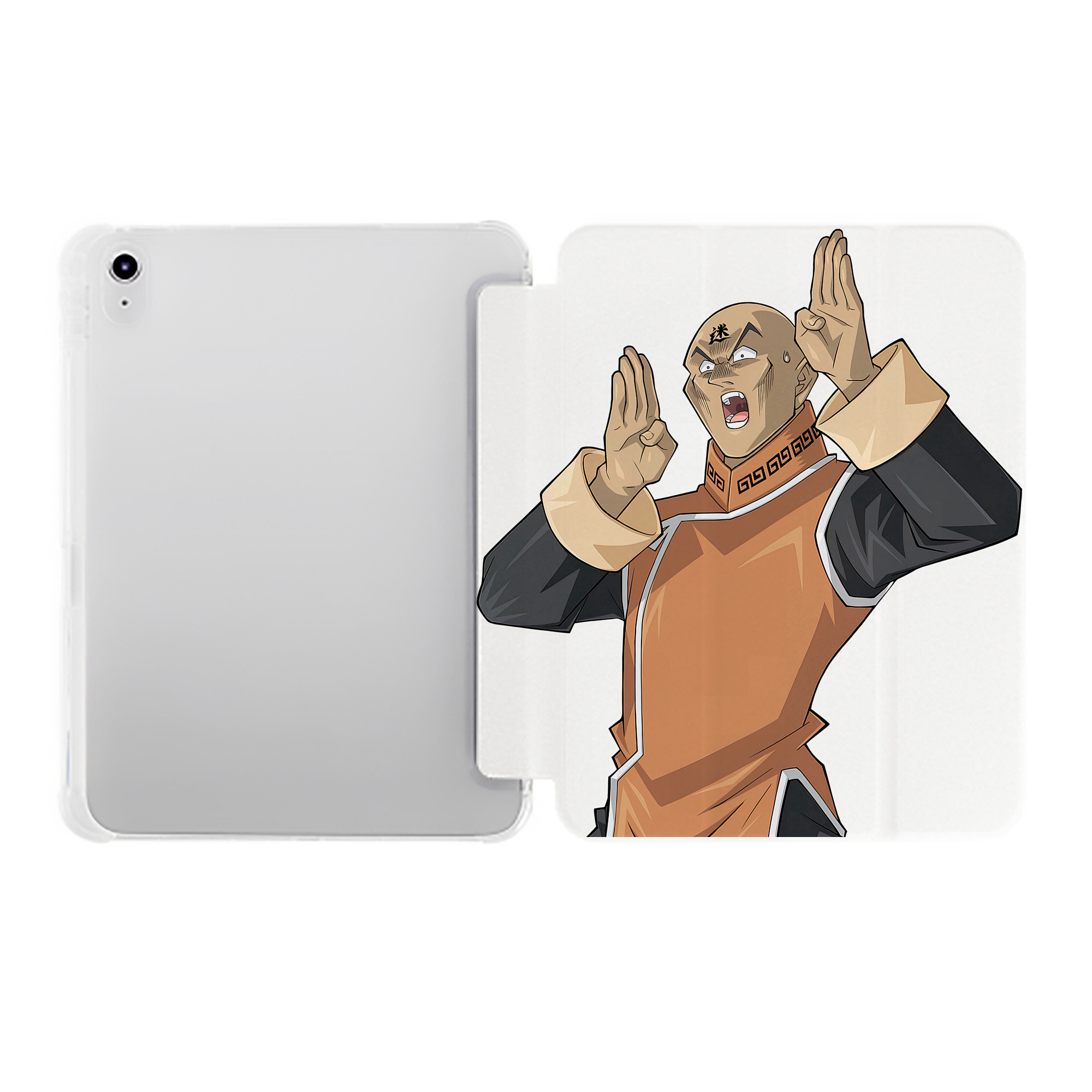 （画像用） 遊☆戯☆王 Yu-Gi-Oh! IPad ケース ペン収納付き 三つ折りスタンド PUレザー×シリコン 対応機種9.5/10.5/10.9インチ